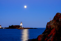 Moon Over Grand Marais
