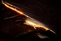 Ice Crack At Sunrise